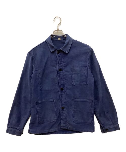 Used/Vintage（ユーズド ヴィンテージ）Used/Vintage (ユーズド ヴィンテージ) モールスキンジャケット ブルー サイズ:44の古着・服飾アイテム