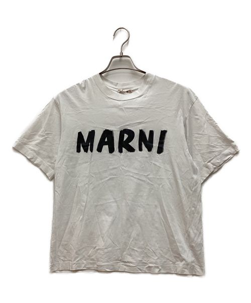 MARNI（マルニ）MARNI (マルニ) レタリングロゴＴシャツ ホワイト サイズ:Sの古着・服飾アイテム
