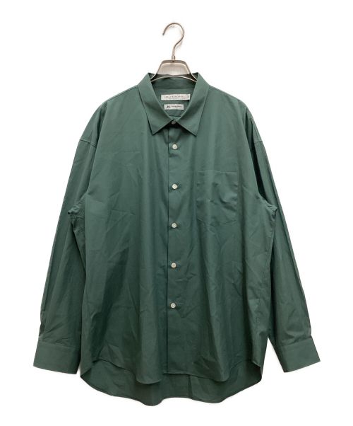 URBAN RESEARCH（アーバンリサーチ）URBAN RESEARCH (アーバンリサーチ) THOMAS MASON (トーマスメイソン) トーマスメイソンオーバーシャツ　レギュラーカラーシャツ グリーン サイズ:Mの古着・服飾アイテム