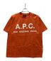 A.P.C.（アー・ペー・セー）の古着「ロゴTシャツ」｜オレンジ