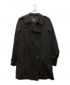 BURBERRY LONDONバーバリー ロンドン）の古着「シャドーチェックトレンチコート」｜ブラック