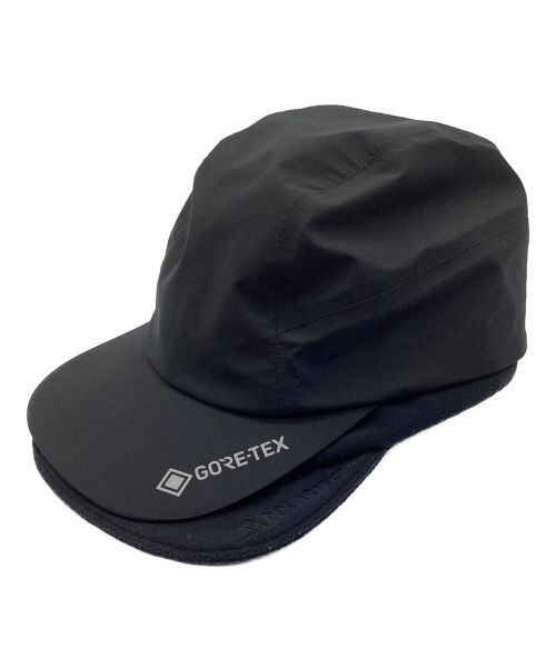 D-VEC（ディーベック）D-VEC (ディーベック) ALMOSTBLACK (オールモストブラック) GORETEX PRODUCT 3L POLARTEC CAP　キャップ ブラック サイズ:フリー（59～62ｃｍ）の古着・服飾アイテム