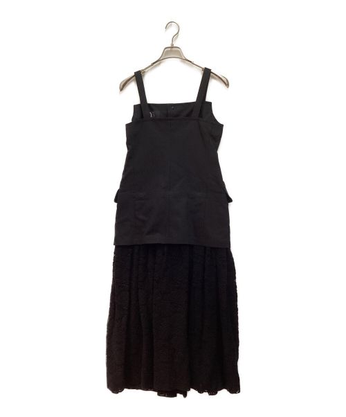 Y's（ワイズ）Y's (ワイズ) ドッキングワンピース ブラック サイズ:3の古着・服飾アイテム