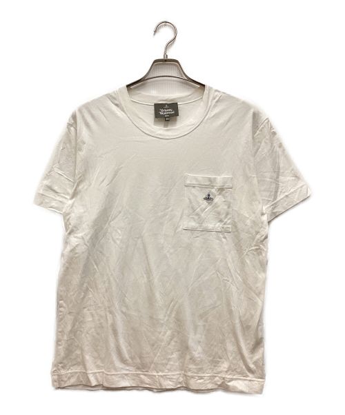 Vivienne Westwood（ヴィヴィアンウエストウッド）Vivienne Westwood (ヴィヴィアンウエストウッド) ポケットTシャツ ホワイト サイズ:46の古着・服飾アイテム