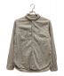 Pherrow's（フェローズ）の古着「シャツ　コットン　リネン　ウール混　丸襟　デザインポケット」｜グレー