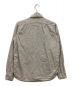 Pherrow's (フェローズ) シャツ　コットン　リネン　ウール混　丸襟　デザインポケット グレー サイズ:LARGE：5000円