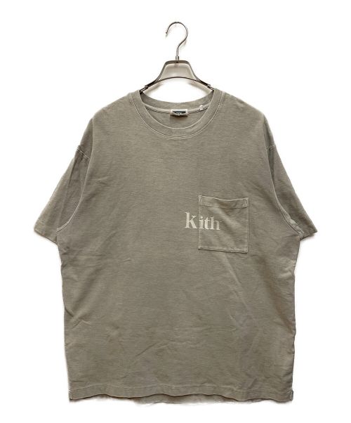 KITH（キス）KITH (キス) ポケットTシャツ グレー サイズ:XLの古着・服飾アイテム