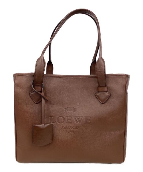 LOEWE（ロエベ）LOEWE (ロエベ) ヘリテージハンドバック ブラウンの古着・服飾アイテム