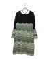 TAN (タン) WAVELENGTHLONG DRESS ブラック×グリーン サイズ:F：12800円