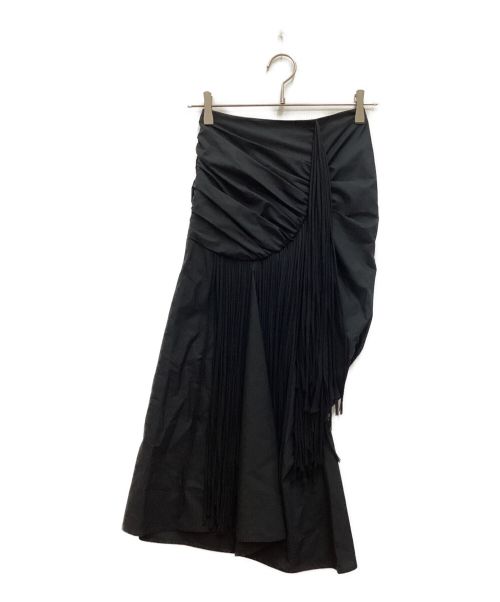 TORY BURCH（トリーバーチ）TORY BURCH (トリーバーチ) フリンジスカート ブラック サイズ:00の古着・服飾アイテム