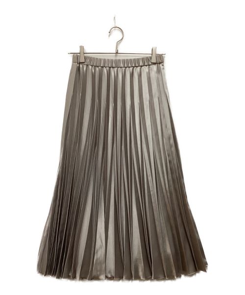 UN3D.（アンスリード）UN3D. (アンスリード) オリガミプリーツスカート シルバー サイズ:36の古着・服飾アイテム