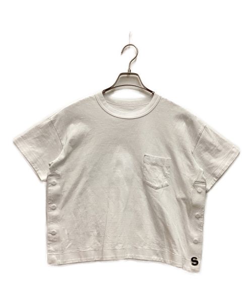 sacai（サカイ）sacai (サカイ) S Cotton Jersey T-Shirt ホワイト サイズ:1の古着・服飾アイテム
