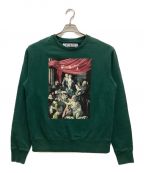 OFFWHITEオフホワイト）の古着「20AW Caravaggio Painting Sweatshirt」｜グリーン