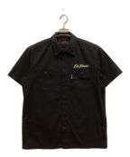 Schottショット）の古着「EL FRESCO刺繍半袖ワークシャツ」｜ブラック