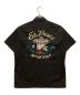 Schott (ショット) EL FRESCO刺繍半袖ワークシャツ ブラック サイズ:L：4800円
