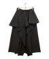 plus (プラス) AZUL by moussy (アズールバイマウジー) ランダムドレープスカート　デザインスカート ブラック サイズ:M：6000円