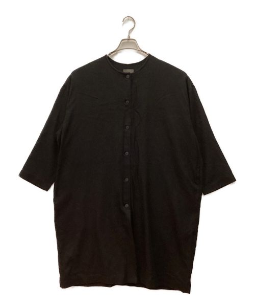 オローネ（オローネ）オローネ (オローネ) シャツワンピース ブラック サイズ:Freeの古着・服飾アイテム