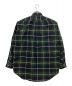 RALPH LAUREN (ラルフローレン) タータンチェックシャツ　ビッグオックスフォード　裾ポニー ネイビー×グリーン サイズ:M：10000円