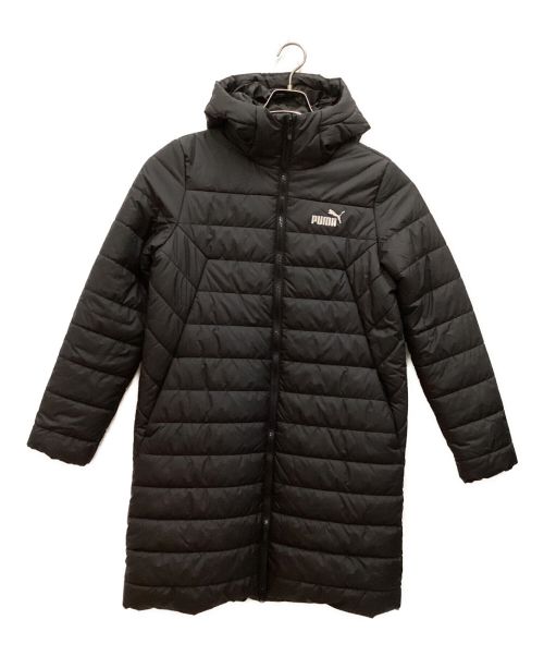 PUMA（プーマ）PUMA (プーマ) 中綿ロングコート ブラック サイズ:Lの古着・服飾アイテム