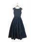 M (エム) COMBINATION N/S ドレス / コンビネーションノースリーブドレス　ロングワンピース　クルーネック　バックV ネイビー サイズ:1：10000円