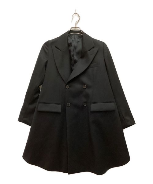 noir kei ninomiya（ノワール ケイ ニノミヤ）noir kei ninomiya (ノワール ケイ ニノミヤ) バッグデザインウールコート ブラック サイズ:XSの古着・服飾アイテム