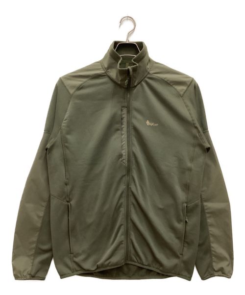 BURTON（バートン）BURTON (バートン) AK457 mid fleece jacket / ミッドフリースジャケット　スタンドカラー オリーブ サイズ:Lの古着・服飾アイテム