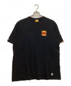 FR2ファッキングラビッツ）の古着「Rabbit Burger T-shirt / ラビットバーガーTシャツ　クルーネック　バックプリント」｜ブラック