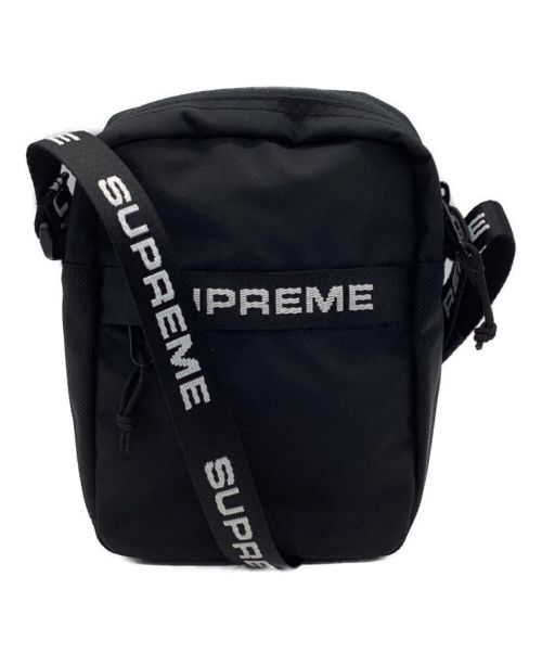 SUPREME（シュプリーム）Supreme (シュプリーム) Shoulder Bag / ショルダーバッグ　ナイロン　ミニ　ロゴテープ　22AW ブラックの古着・服飾アイテム