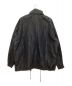 Acne studios (アクネストゥディオス) Embroidered nylon jacket / エンブロイダリー ナイロンジャケット　刺繍　フリル　フーディ　スタンドカラー ブラック サイズ:48：45000円