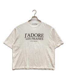FRAMeWORK（フレームワーク）の古着「フレンチロゴTシャツ　クルーネック」｜ホワイト