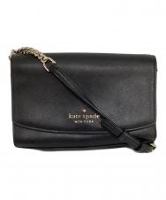 Kate Spade (ケイトスペード) レザーショルダーバッグ ブラック