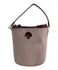 Kate Spade (ケイトスペード) スージー スエード スモール バケットバッグ ピンク