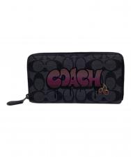 COACH (コーチ) グラフィックデザイン長財布 グレー
