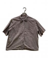 AURALEE (オーラリー) SELVEDGE WEATHER CLOTH HALF SLEEVED SHIRTS ベージュ サイズ:1