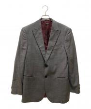 GIORGIO ARMANI (ジョルジオアルマーニ) 2Bテーラードジャケット グレー サイズ:48