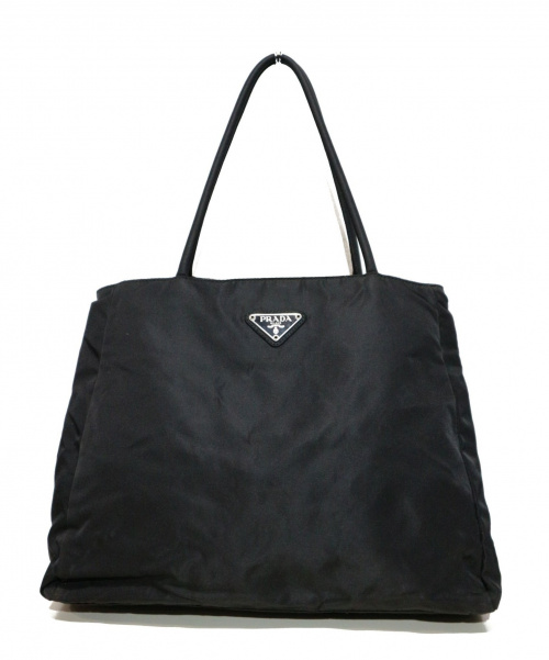 PRADA（プラダ）PRADA (プラダ) ナイロンハンドバッグ ブラック サイズ:採寸の古着・服飾アイテム