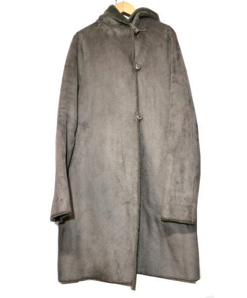 中古 古着通販 Rosso ロッソ ウール混フェイクムートンコート グレー サイズ Free 程度b ブランド 古着通販 トレファク公式 Trefac Fashion
