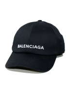 BALENCIAGAバレンシアガ）の古着「ロゴベースボールキャップ」｜ブラック