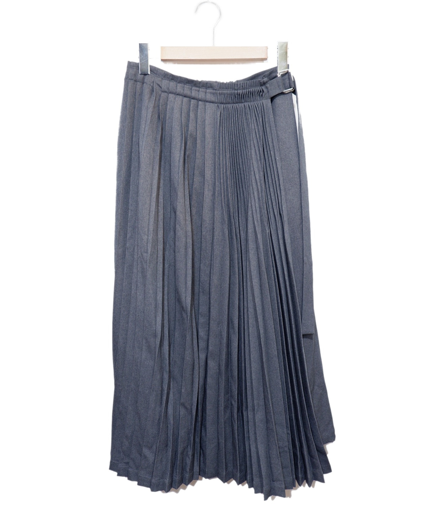 中古 古着通販 Zucca ズッカ プリーツラップスカート グレー サイズ M ブランド 古着通販 トレファク公式 Trefac Fashion