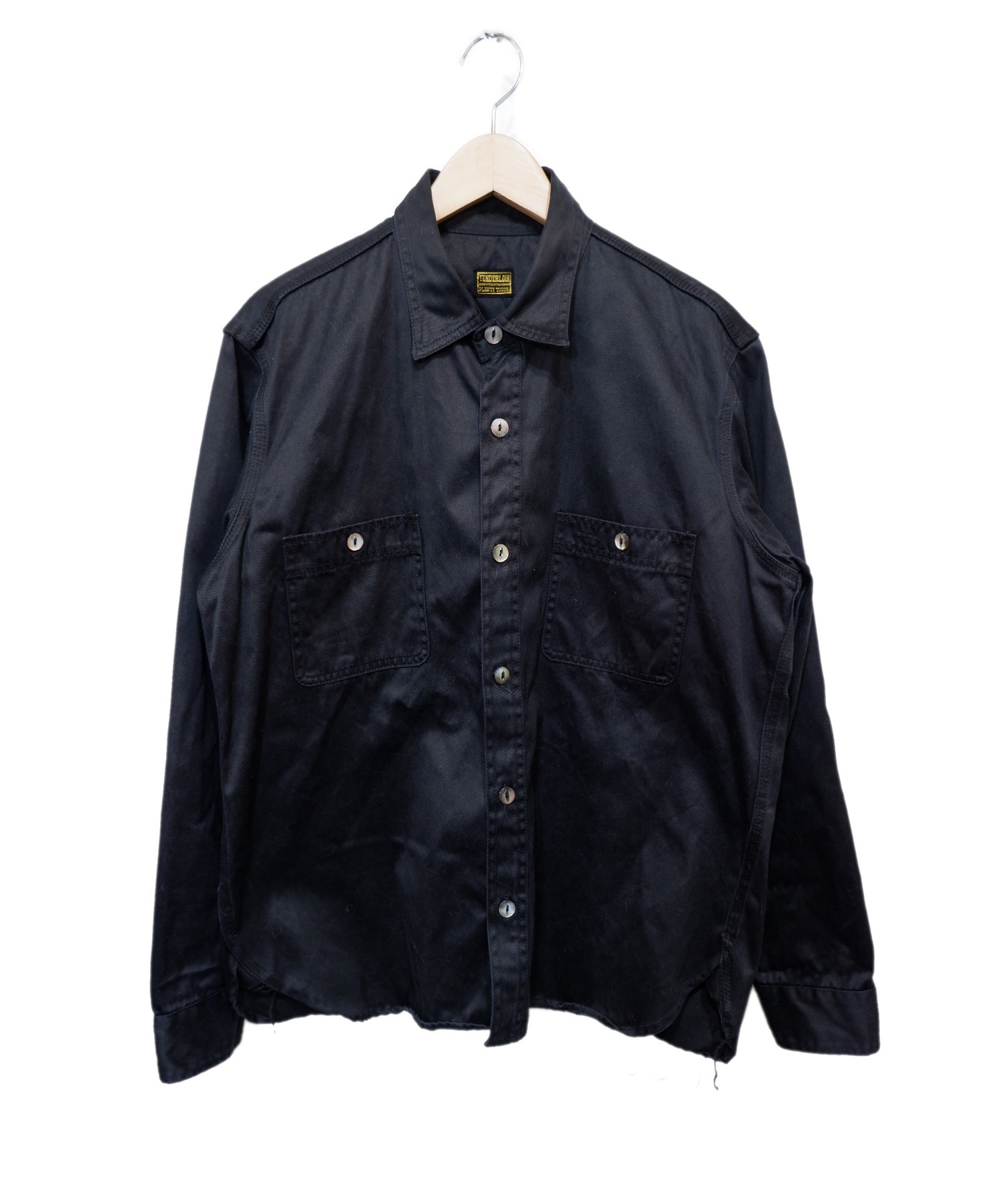【中古・古着通販】TENDERLOIN (テンダーロイン) ワークシャツ ブラック サイズ:M｜ブランド・古着通販 トレファク公式