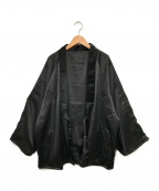 VANQUISH（ヴァンキッシュ）の古着「Satin HANTEN Reversible Jacket」｜ブラック