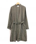 かぐれ（カグレ）の古着「BRAIN robe coat」｜グレー