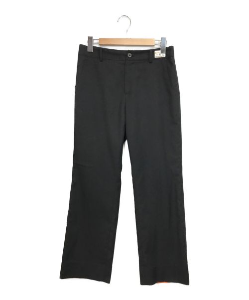 ADER error（アダーエラー）ADER error (アーダーエラー) 裾ロゴ スラックス パンツ ブラック サイズ:A3の古着・服飾アイテム