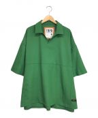 TIGHTBOOTH PRODUCTION（タイトブースプロダクション）の古着「CANAPA OPEN POLO」｜グリーン