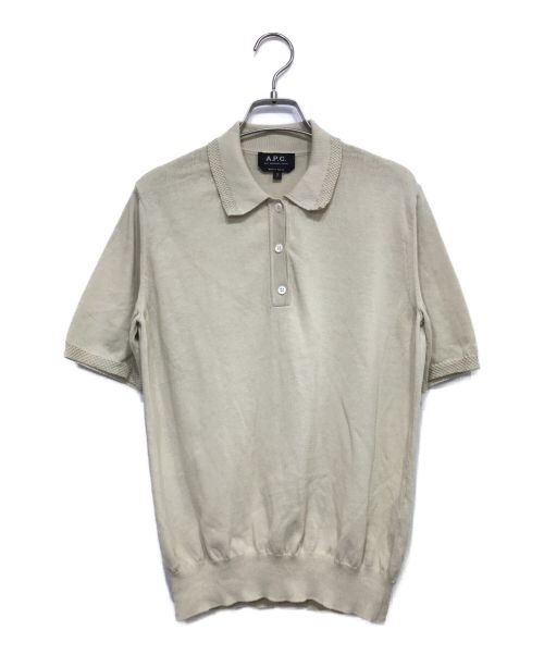 A.P.C.（アー・ペー・セー）A.P.C. (アー・ペー・セー) Manel ポロシャツ ベージュ サイズ:Sの古着・服飾アイテム