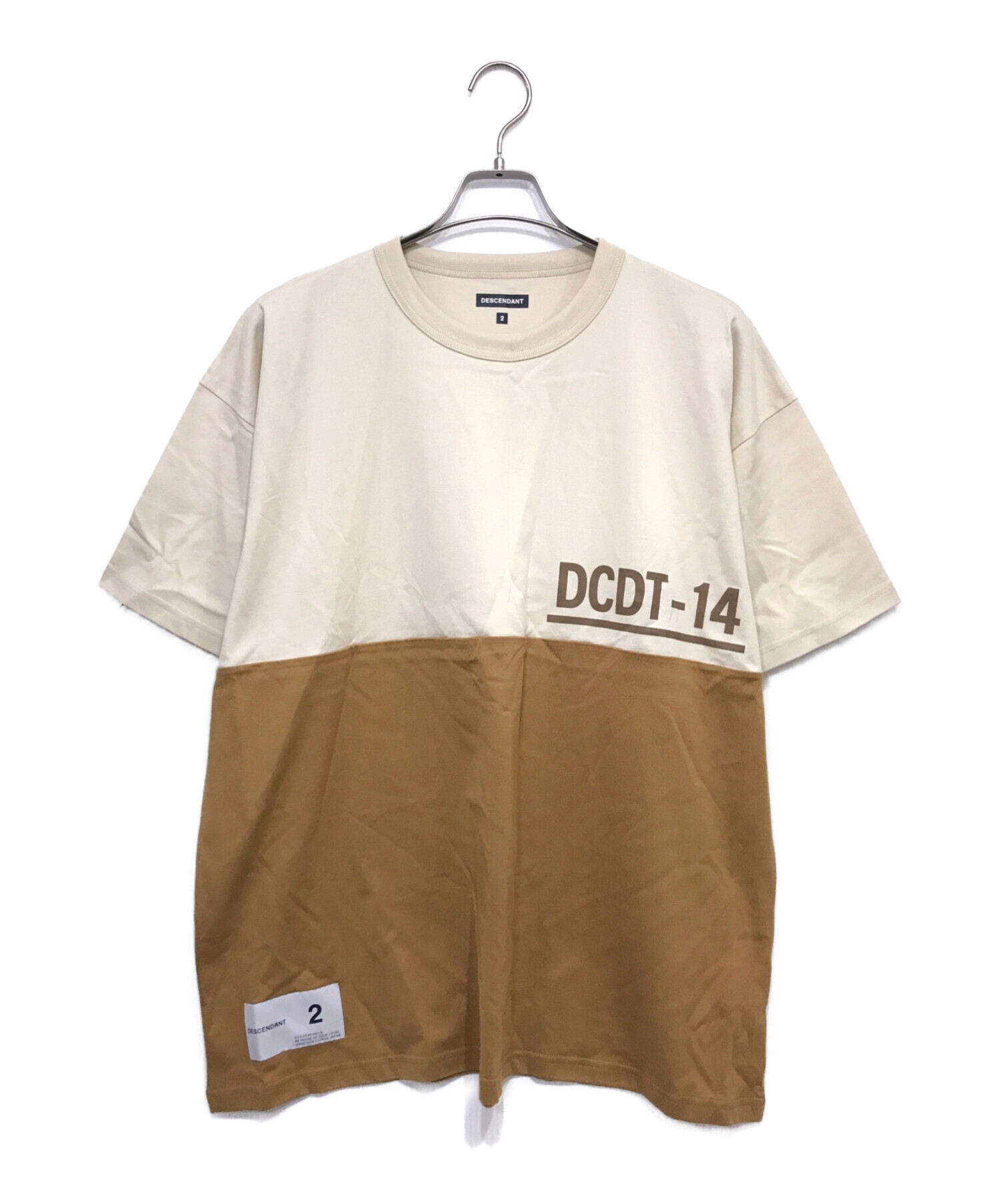 DESCENDANT (ディセンダント) Tシャツ ブラウン サイズ:2