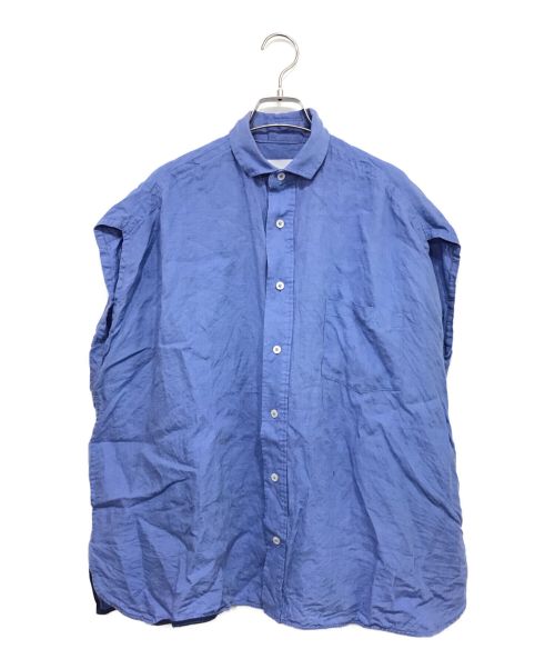 ticca（ティッカ）ticca (ティッカ) フレンチスリーブシャツ ブルー サイズ:ーの古着・服飾アイテム