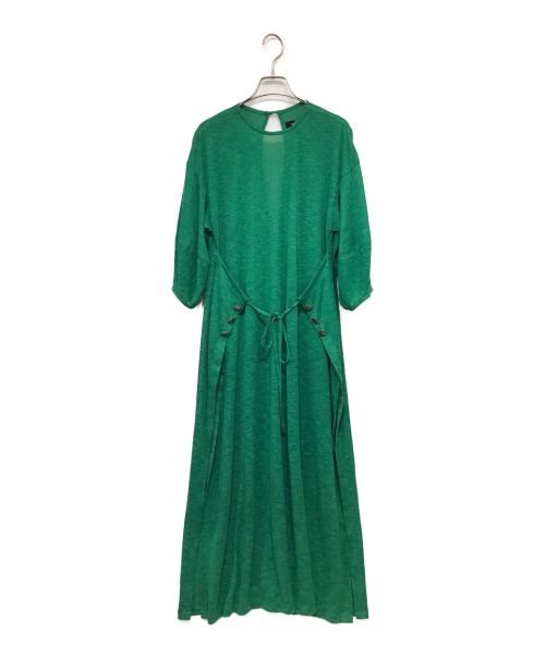 RELDI（レルディ）RELDI (レルディ) WRAPED JERSEY DRESS　ワンピース グリーン サイズ:Ｆの古着・服飾アイテム