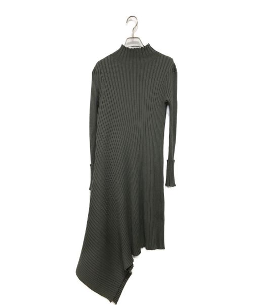 RITO（リト）RITO (リト) ASYMMETRY KNIT DRESS グレー サイズ:36の古着・服飾アイテム