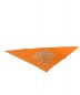 HERMES (エルメス) 三角スカーフ 銀のしずく オレンジ：13800円